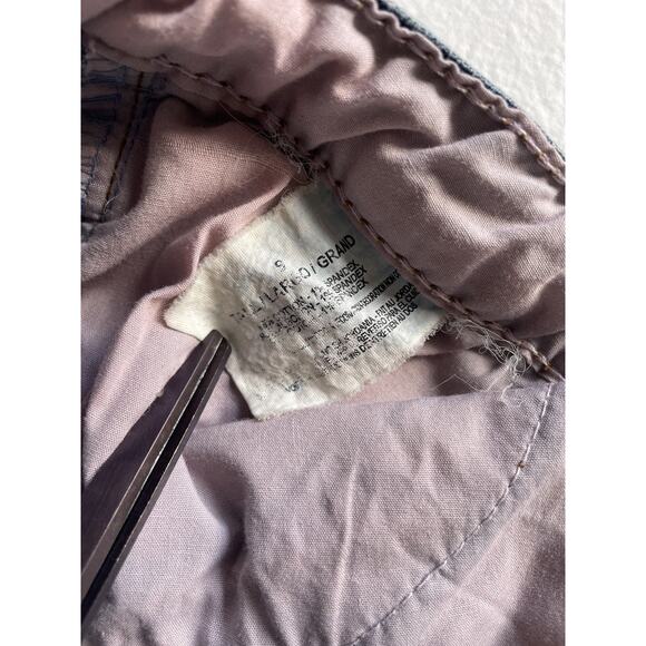 Vtg Y2K L.E.I Blue Denim Low Rise Flared Jeans Faded Sz 9 Tall Casual - Picture 7 of 8